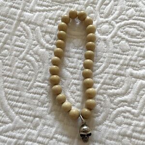 Rita & Zia skull ivory bracelet men unisex